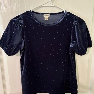 JCrew Crewcuts Girls Velvet Matching Top & Skirt